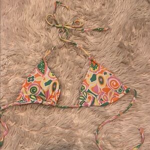 Colorful Paisley Bikini Top